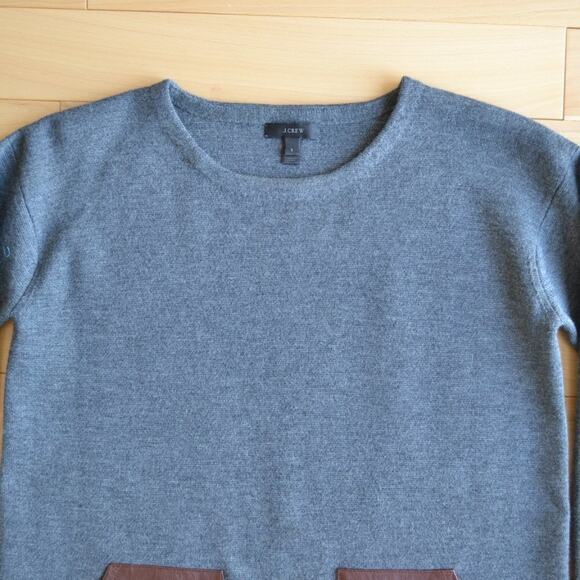 J Crew Gray Sweater with Pockets Size S - Picture 3 of 4